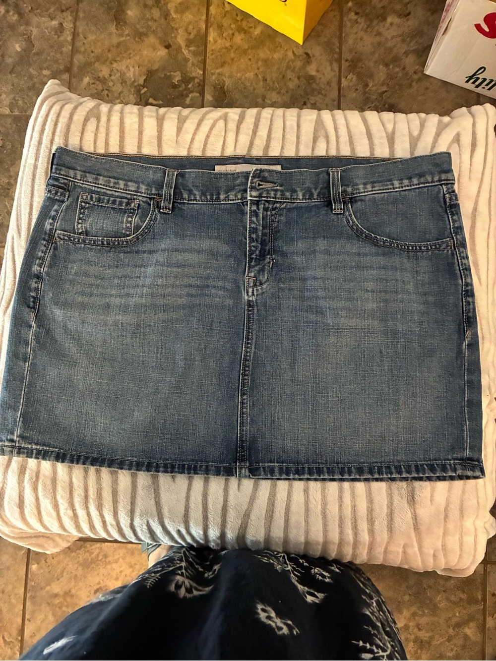 Old Navy Light Blue Denim Jean Mini Skirt